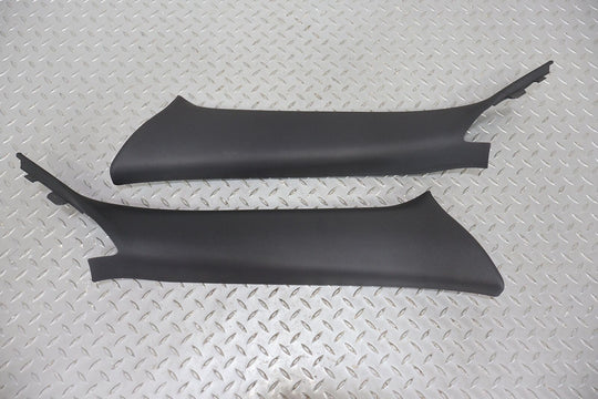 08-14 Dodge Challenger Pair LH & RH Interior A Pillar Trim Panels (Dark Slate)