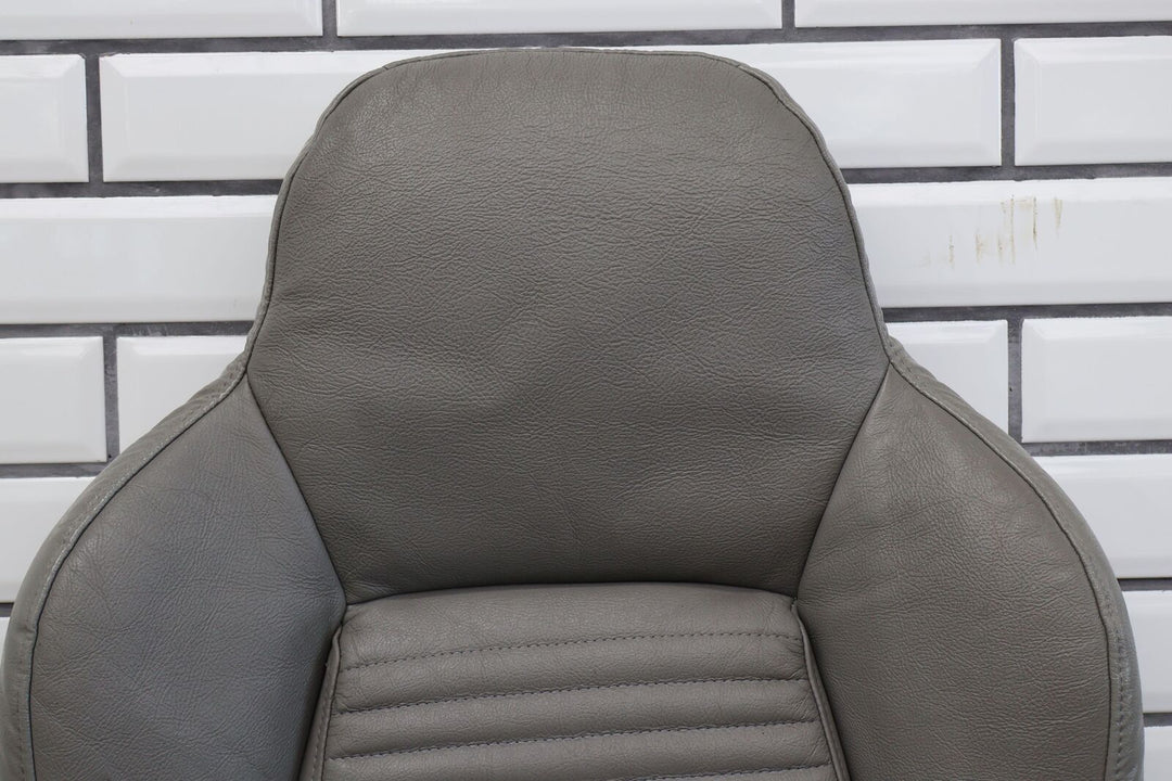 94-96 Chevy C4 Corvette Right Seat Back Cushion &Leather Skin Cover (Light Gray)