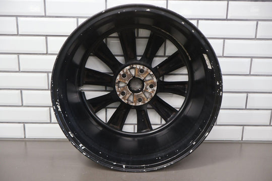 16-20 Tesla Model X Single (1) Front 20x9 Wheel OEM W/ Cap (Curb Rash) Black