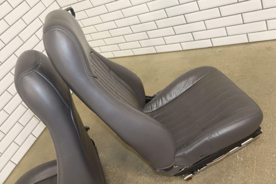 1997 Chevy Camaro 30th Anniversary (Left Power) Leather Seat Set Dark Gray (142)