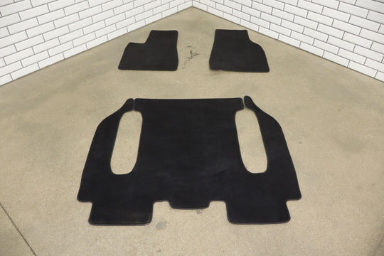 2016-2020 Tesla Model X 6 Seat 2nd / 3rd Row Floor Mat Set Black OEM