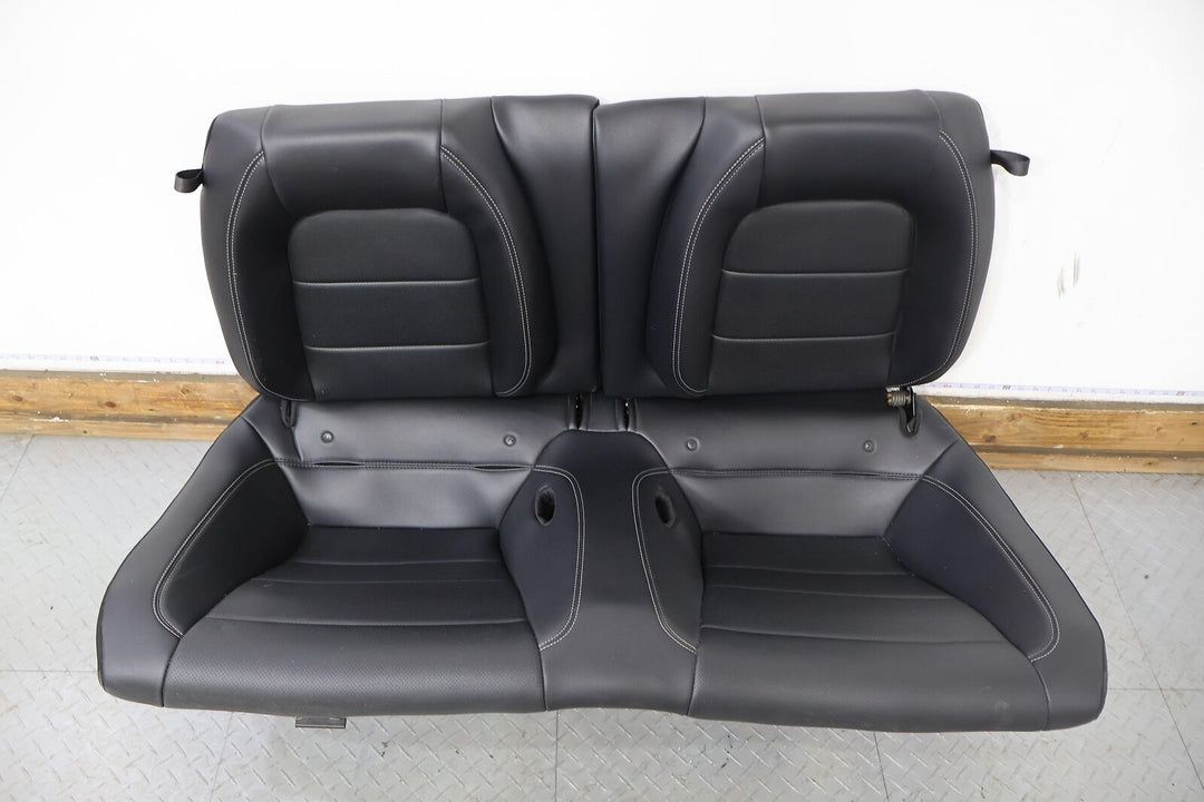 15-17 Ford Mustang GT Coupe OEM Leather Seats Set Front/Rear (Ebony) Blown Bags