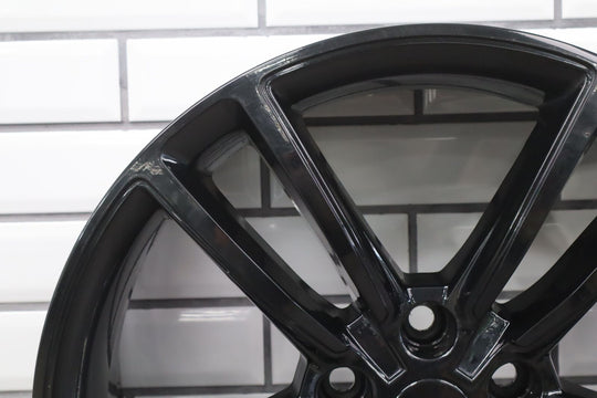 2016-2020 Tesla Model S 19x8 Split 5 Spoke OEM Wheel (Painted Black) Face Marks