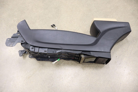 2016 Tesla Model S OEM Floor Center Console W/ Armrests (Black/Tan Leather)