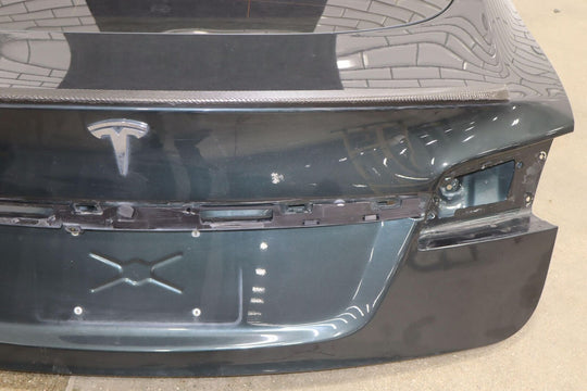 2012-2016 Tesla Model S OEM Hatch / Decklid with Spoiler (Green PMSG)