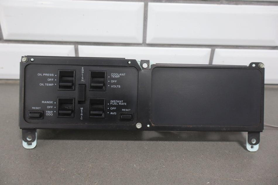 1988-1990 Chevrolet Corvette C4- Dash Information Screen