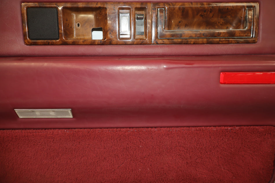 1993-1996 Cadillac Fleetwood Brougham Right Front Interior Trim Panel Garnet Red 783