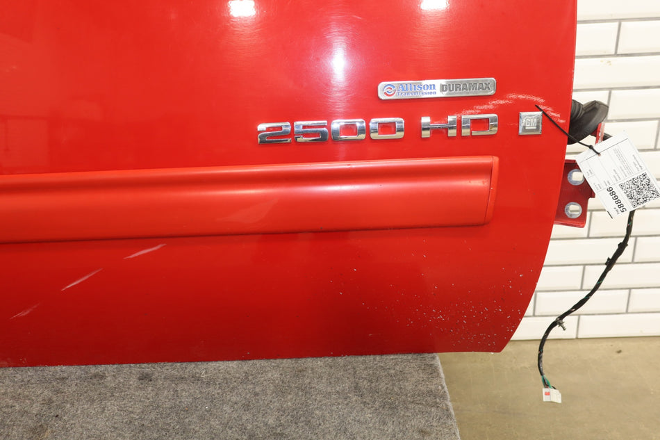 2008 GMC Sierra 2500 Right Front Door Fire Red 74 25796673