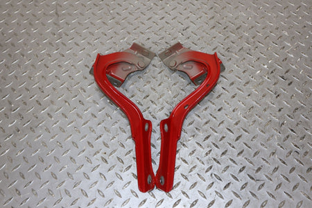 86-91 Mazda RX7 FC Convertible Pair Rear Trunk Deck Lid Hinges (Sunrise Red RH)