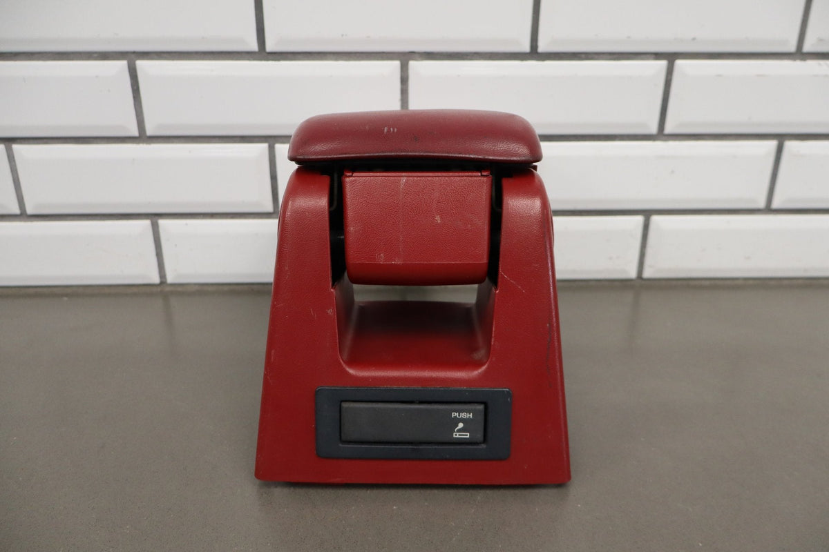 87-93 Ford Mustang (Fox) Console Armrest Red Faded No Latch