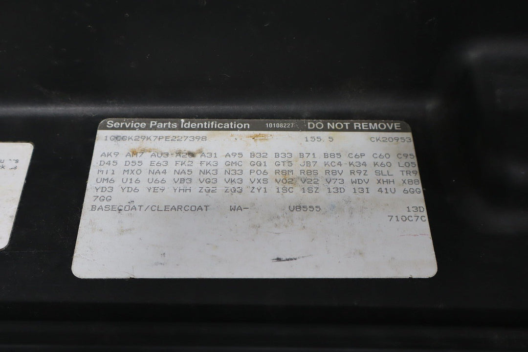 88 - 94 Chevy C/K Truck Glove Box Door with Insert Gray OEM