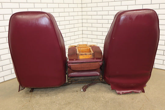 88 - 98 Chevy C/K Truck GMT400 Extended Cab Custom Seat Set (See Photos) Red