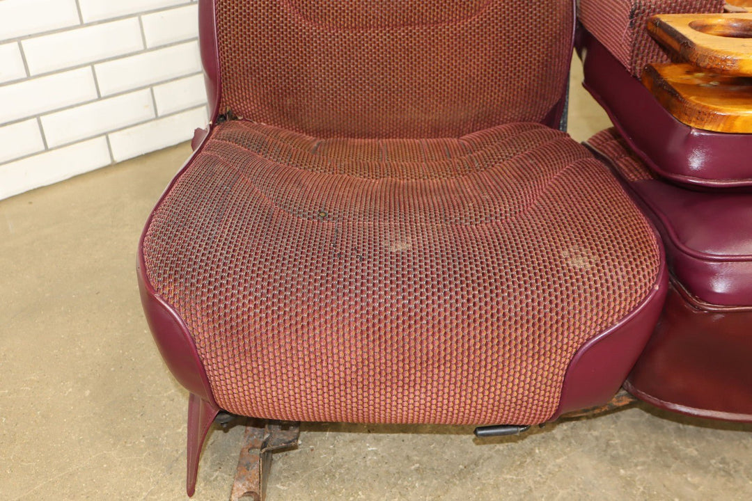 88 - 98 Chevy C/K Truck GMT400 Extended Cab Custom Seat Set (See Photos) Red
