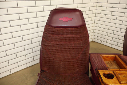 88 - 98 Chevy C/K Truck GMT400 Extended Cab Custom Seat Set (See Photos) Red