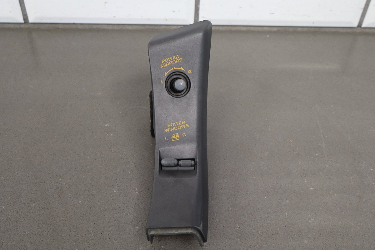 90-91 Chevrolet Corvette C4 - Front Door Window, Mirror Switch W/ Bezel (Amber)