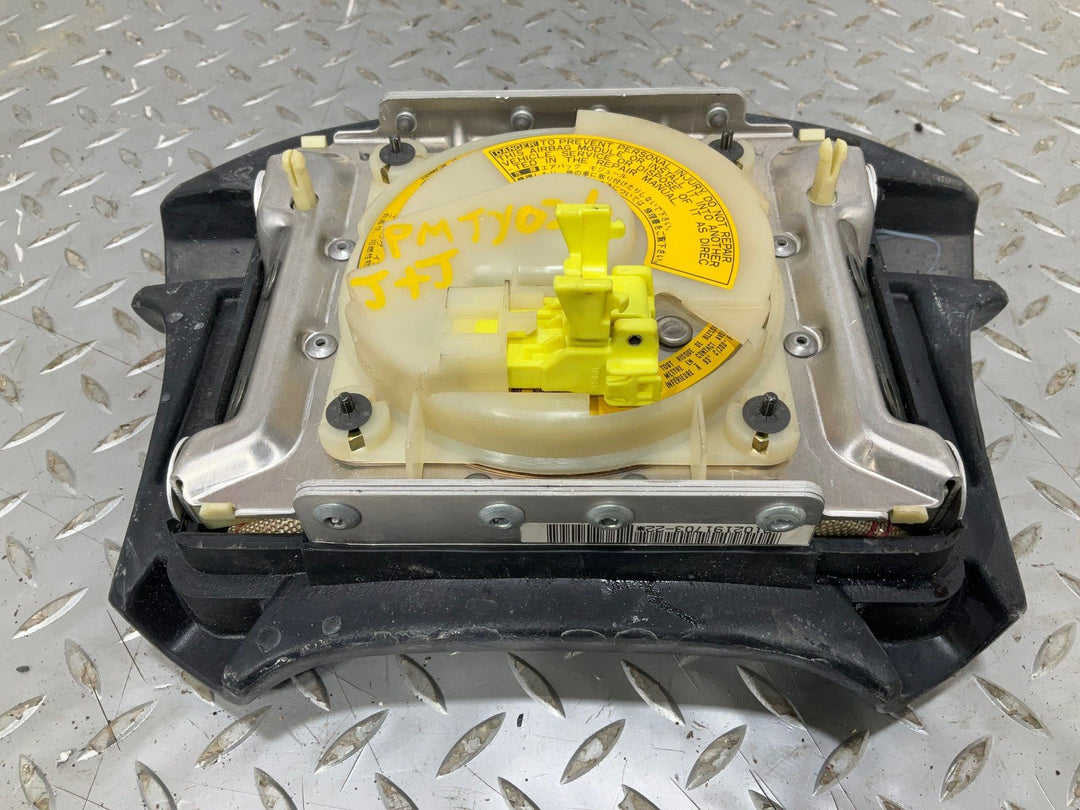 90 - 92 Toyota Supra Left Driver Steering Wheel Airbag Black Trim