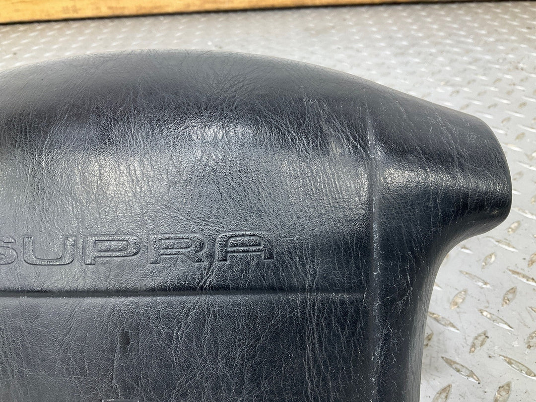 90 - 92 Toyota Supra Left Driver Steering Wheel Airbag Black Trim