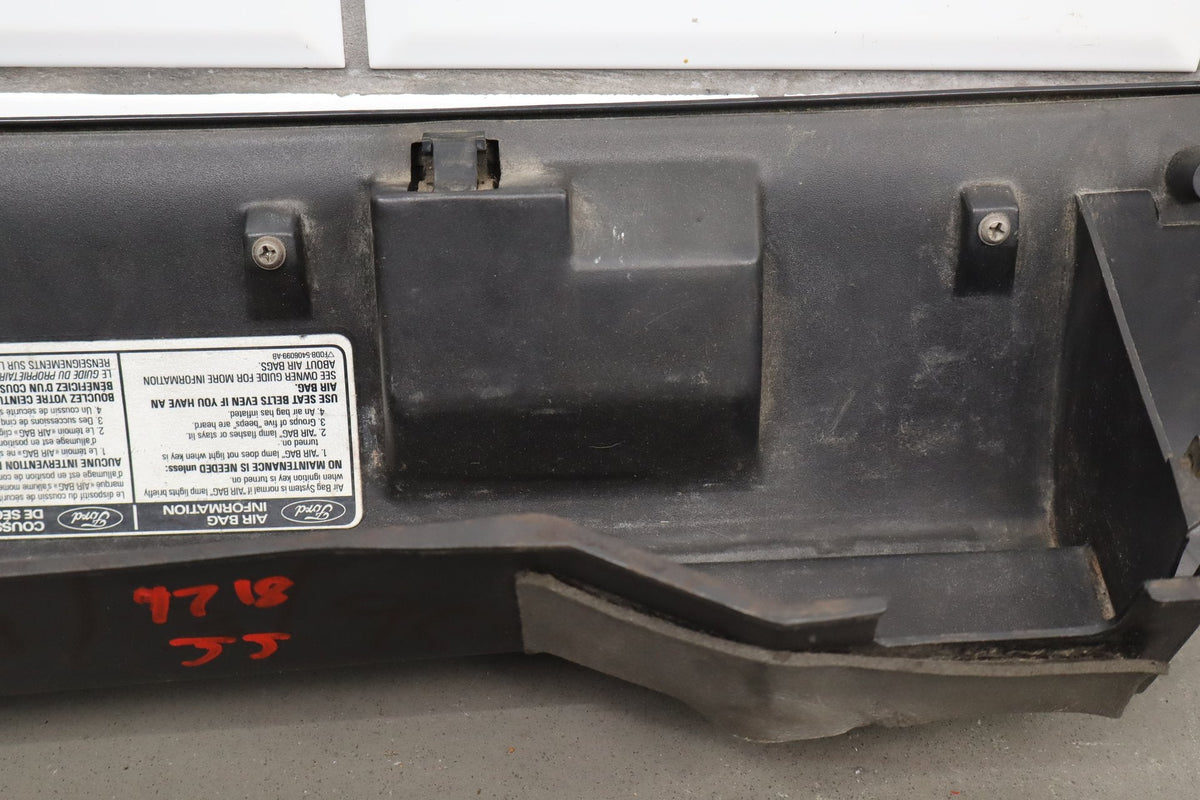 90-93 Ford Mustang (Fox) Dash Pad Black Less Cluster