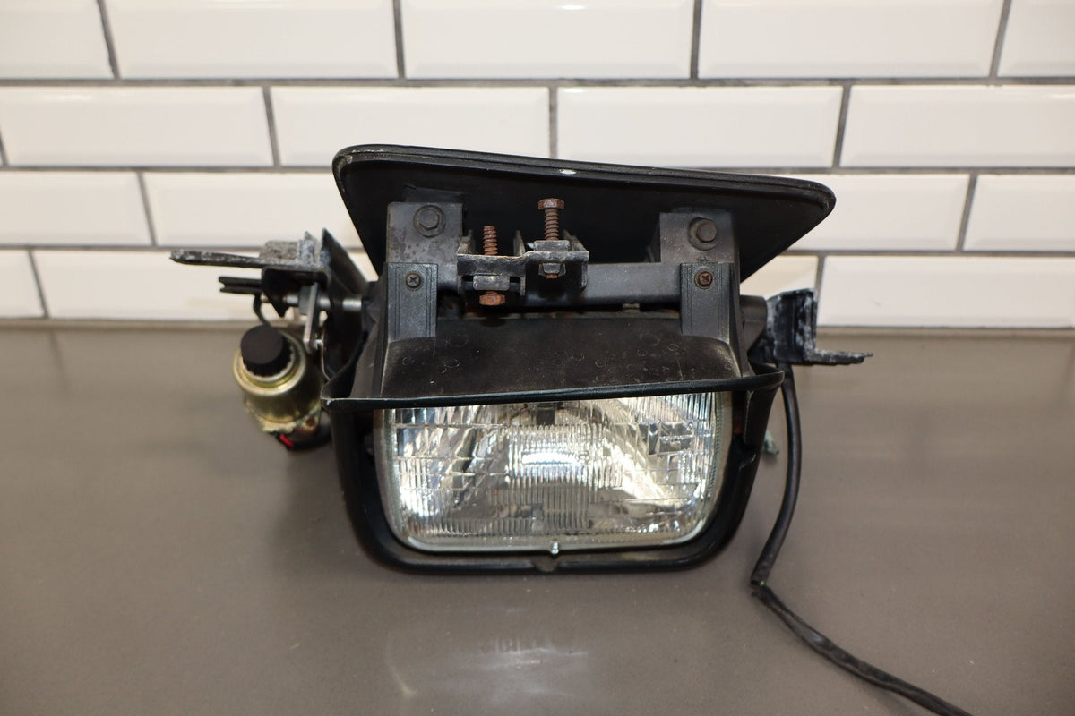 90-96 C4 Corvette Right Passenger Headlight Lamp W/ Cap &amp; Motor