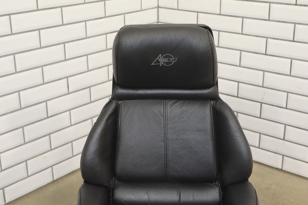 92 - 93 Corvette Right Passenger Leather Bucket Seat W/O Seat Track