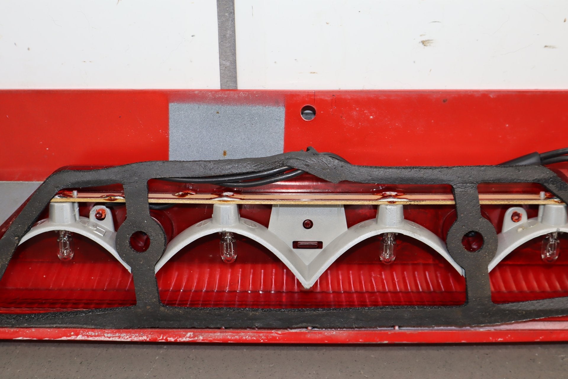 92-95 Dodge Viper RT/10 OEM 3rd Brake Light LED with Red Trim Panel