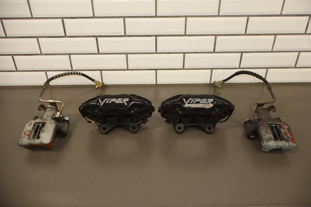 92-95 Dodge Viper RT/10 OEM Black Brake Calipers Set of 4 Low 15k Miles
