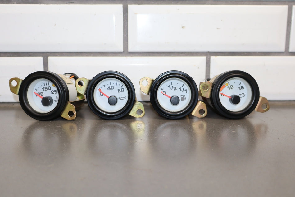 92-95 Dodge Viper RT/10 OEM Center Gauge Set White Face Low 15k Miles