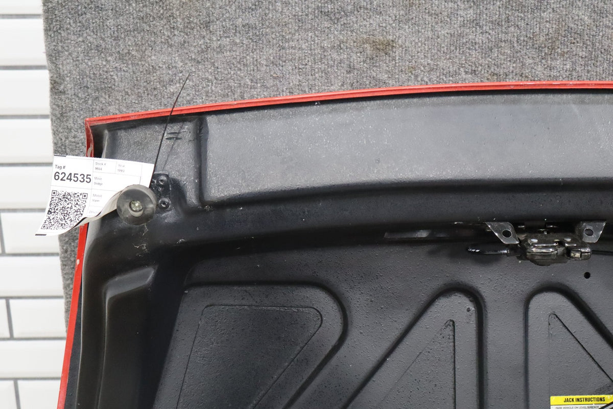 92-95 Dodge Viper RT/10 OEM Decklid Tailgate Viper Red Low 15k Miles