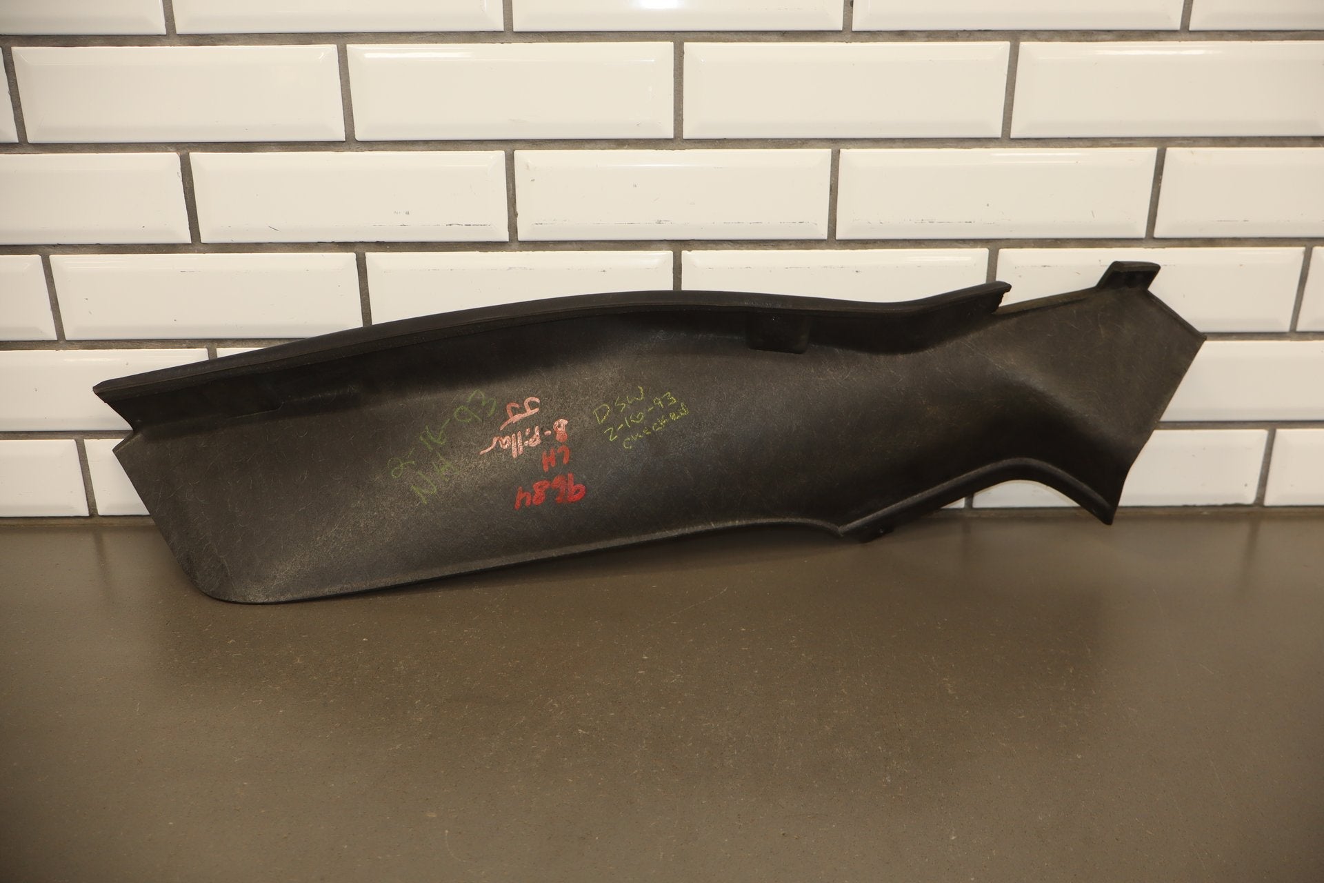 92-95 Dodge Viper RT/10 OEM LH Interior B-Pillar Trim Black
