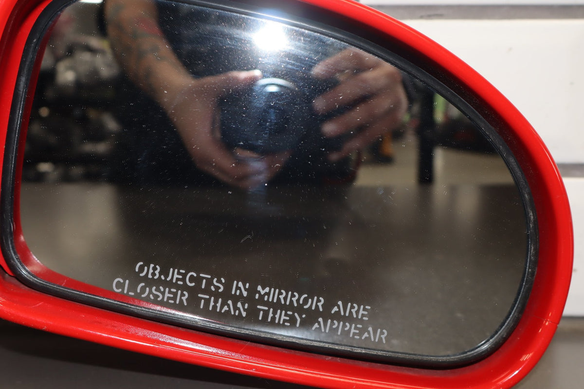 92-95 Dodge Viper RT/10 OEM RH Door Mirror 4643214 Red Low 15k Miles