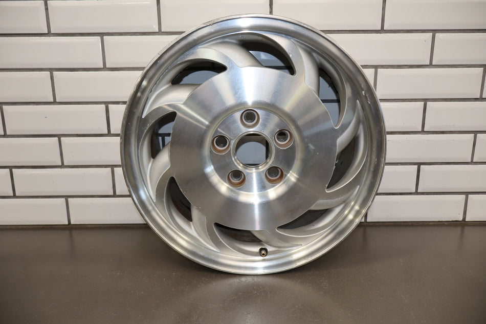 93-96 Chevrolet Corvette C4 Right RH 17x8.5 Machined Finish Sawblade Wheel OEM