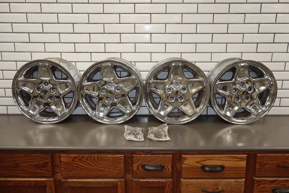 94-02 Range Rover P38 OEM 18" Chrome Aluminum Wheel/Rim Set (4) Rare