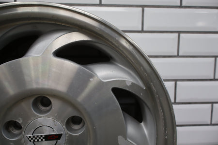 94-96 Chevrolet Corvette C4 17x9.5 Left Alloy Wheel- 10214046 Clear Peeling