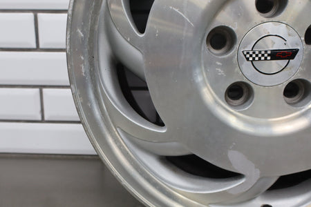 94-96 Chevrolet Corvette C4 17x9.5 Left Alloy Wheel- 10214046 Clear Peeling