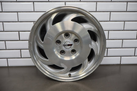 94-96 Chevrolet Corvette C4 17x9.5 Left Alloy Wheel- 10214046 Clear Peeling
