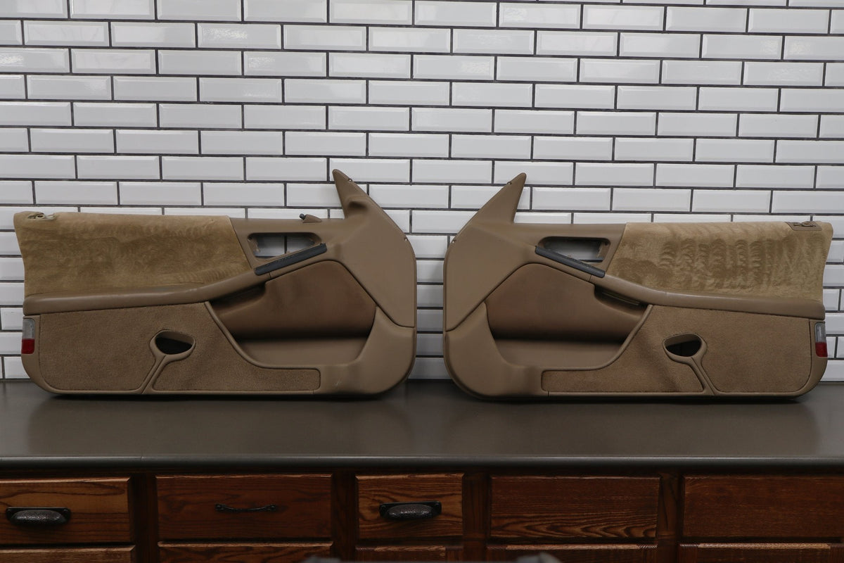 94-96 Pontiac Grand Prix Coupe Door Panels Pair (Beige Burns)