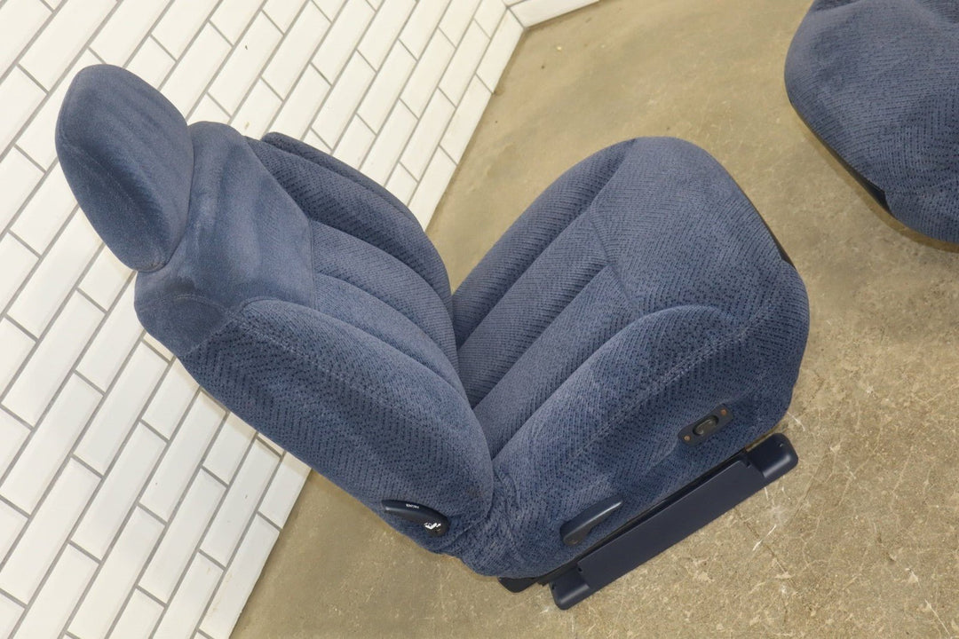 95 - 98 Chevy C/K Truck GMT400 OBS Extended Cab Cloth Seat Set Front/Rear Blue