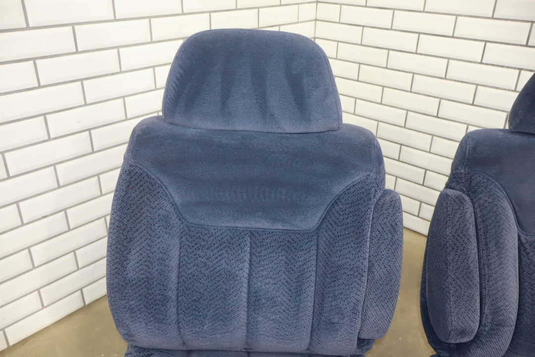 95 - 98 Chevy C/K Truck GMT400 OBS Extended Cab Cloth Seat Set Front/Rear Blue