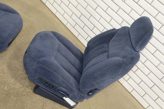95 - 98 Chevy C/K Truck GMT400 OBS Extended Cab Cloth Seat Set Front/Rear Blue