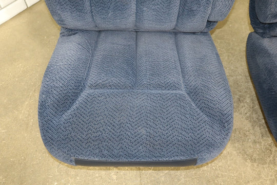 95 - 98 Chevy C/K Truck GMT400 OBS Extended Cab Cloth Seat Set Front/Rear Blue