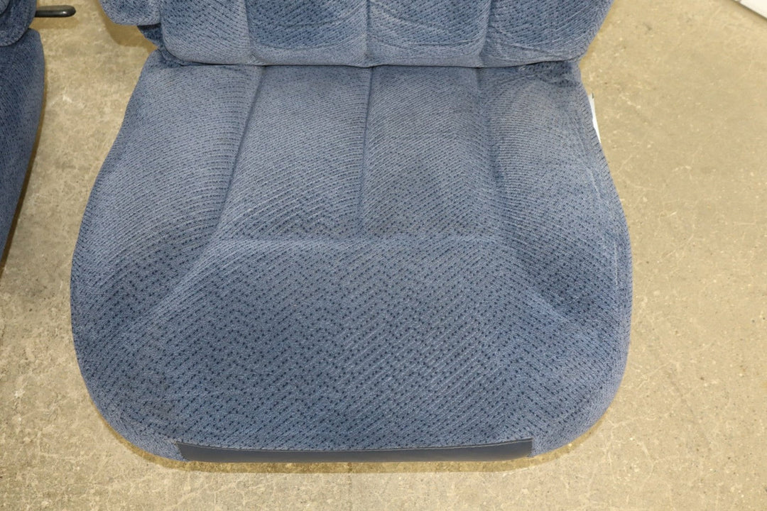 95 - 98 Chevy C/K Truck GMT400 OBS Extended Cab Cloth Seat Set Front/Rear Blue