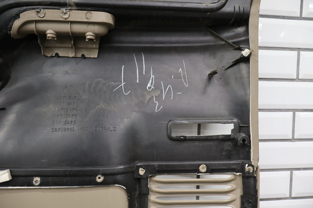 95 - 98 Chevy GMC C/K Truck Driver Left Front Interior Door Panel (Neutral)