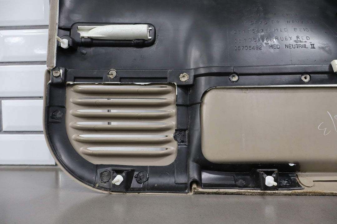 95 - 98 Chevy GMC C/K Truck Passenger Right Front Interior Door Panel (Neutral)