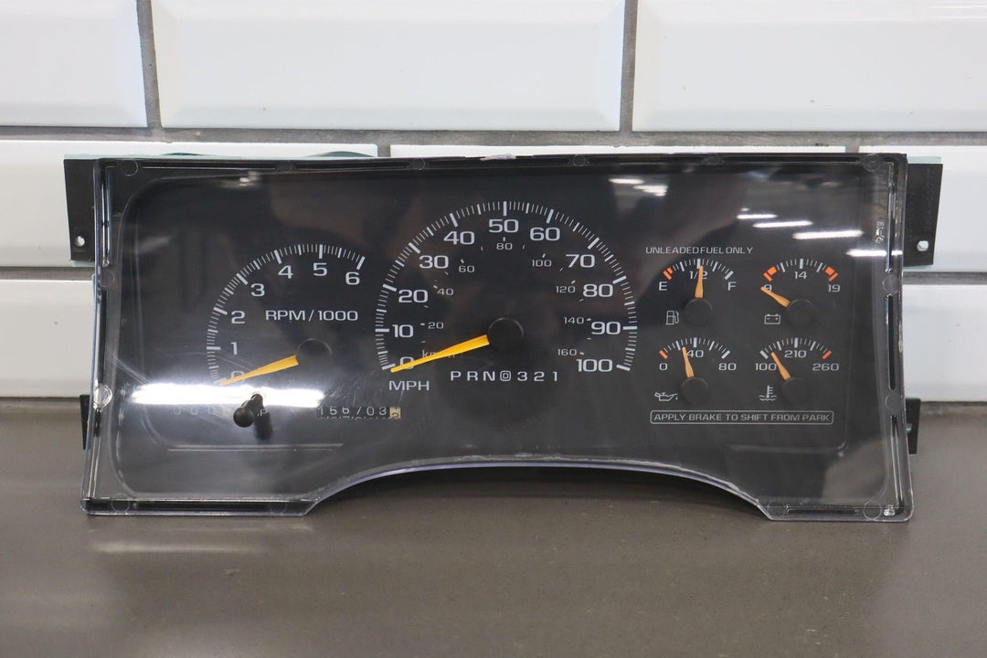 95 - 99 Chevy GMC GMT400 7.4L 454 Speedometer Cluster Tested 212K 16207735