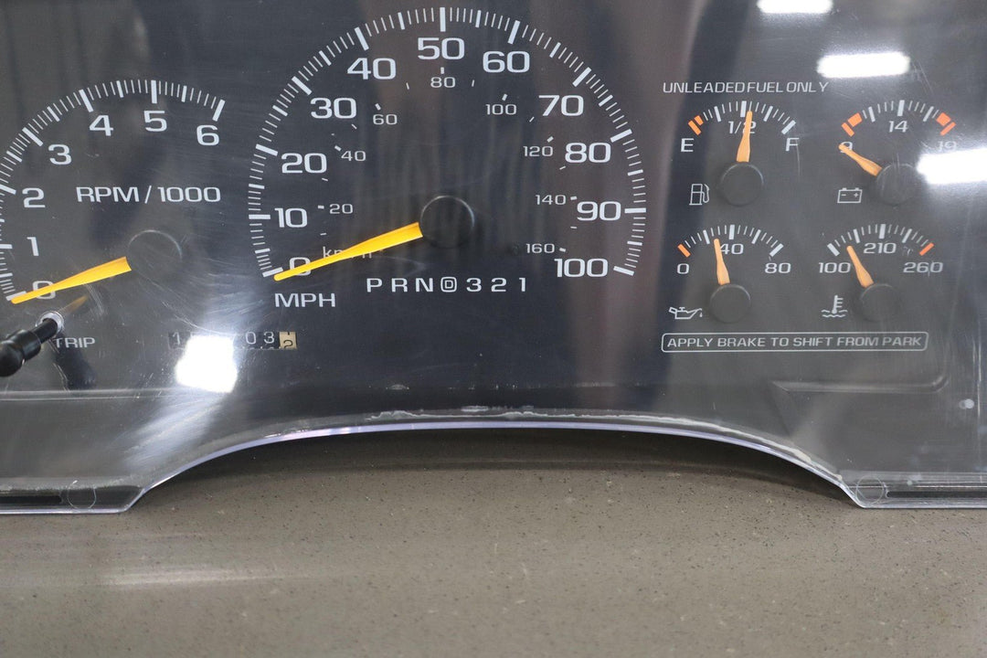 95 - 99 Chevy GMC GMT400 7.4L 454 Speedometer Cluster Tested 212K 16207735