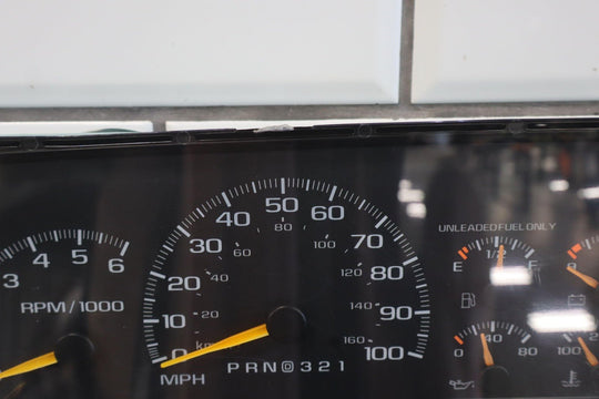 95 - 99 Chevy GMC GMT400 7.4L 454 Speedometer Cluster Tested 212K 16207735