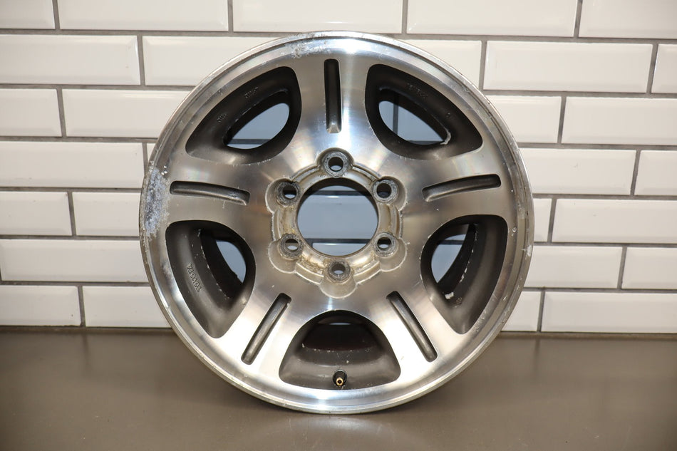 96-97 Lexus LX450 16x8 Machined/Gray 5 spoke Wheel/ Rim Set OEM (No Tires)