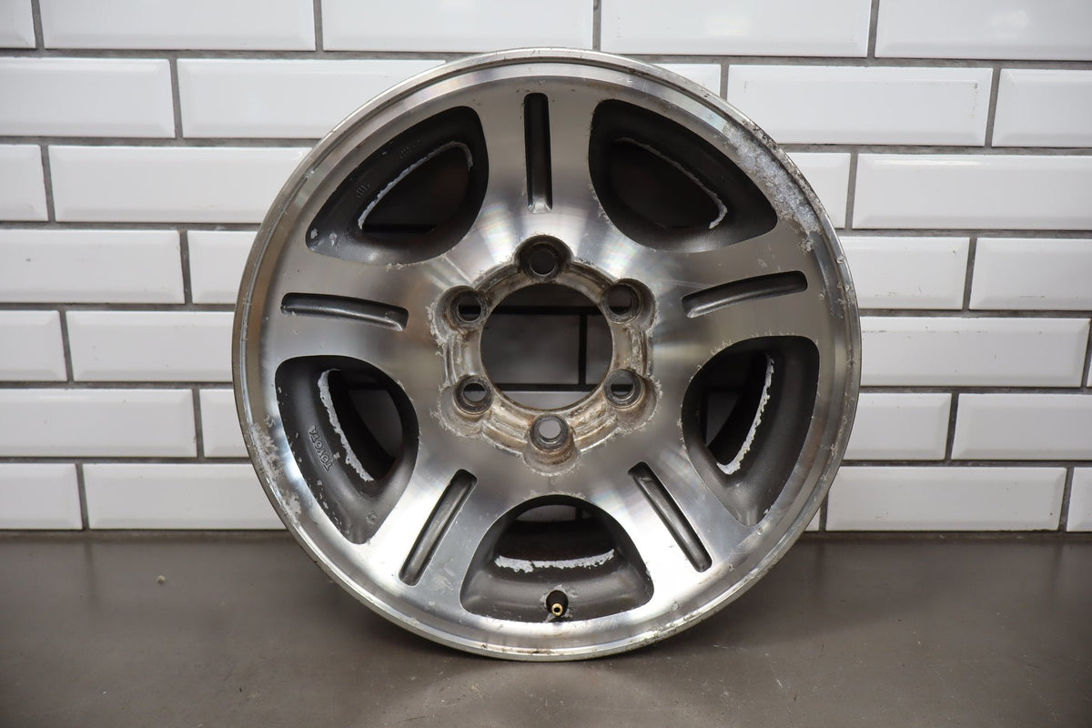 96-97 Lexus LX450 16x8 Machined/Gray 5 spoke Wheel/ Rim Set OEM (No Tires)