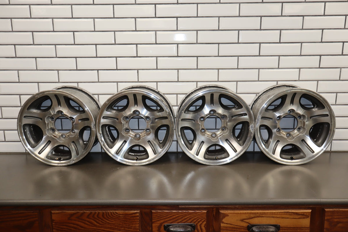 96-97 Lexus LX450 16x8 Machined/Gray 5 spoke Wheel/ Rim Set OEM (No Tires)