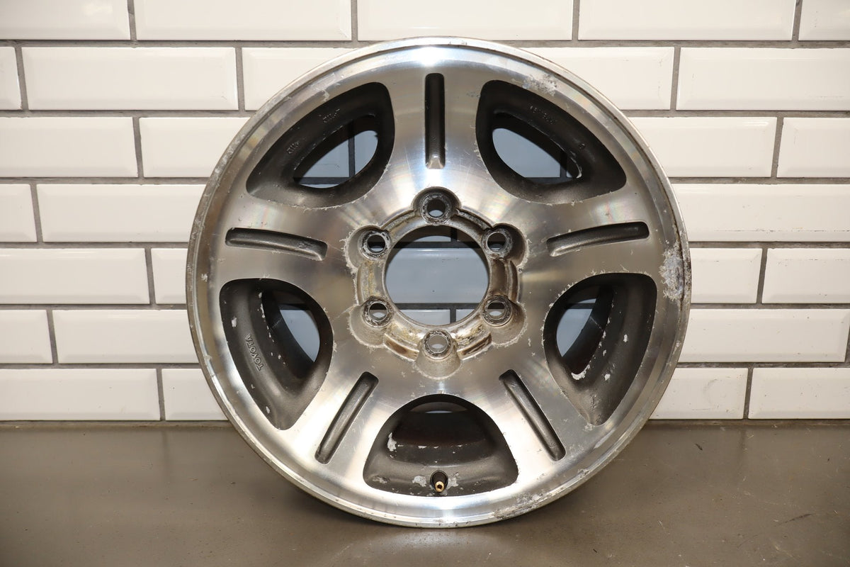 96-97 Lexus LX450 16x8 Machined/Gray 5 spoke Wheel/ Rim Set OEM (No Tires)